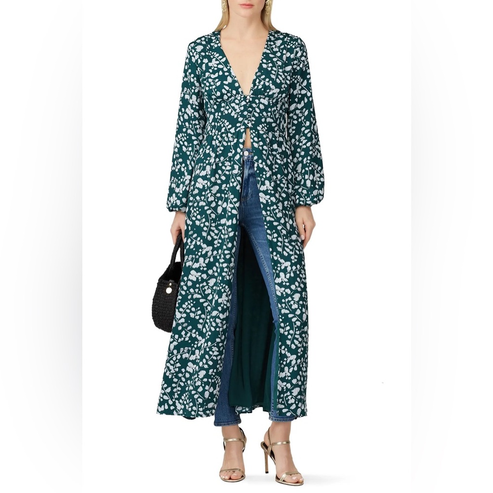 Louna Longsleeve Daisy Green Top